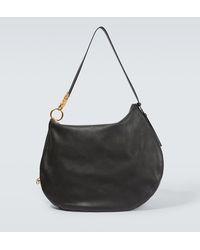 Burberry - Knight Large Leather Shoulder Bag - Lyst
