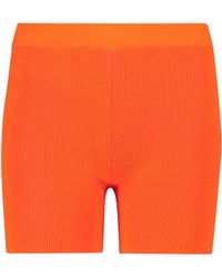 Jacquemus Exclusivo en Mytheresa - shorts de ciclista Le Arancia - Naranja