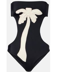 Johanna Ortiz - Cutout Embroidered Swimsuit - Lyst