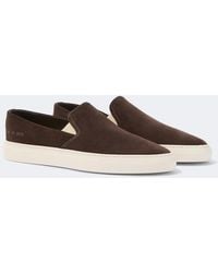 Common Projects - Suede Slip-On Shoes - Lyst