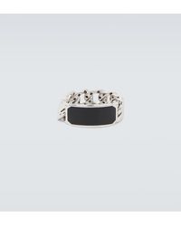 SHAY - Id Link 18kt White Gold Ring With Onyx - Lyst