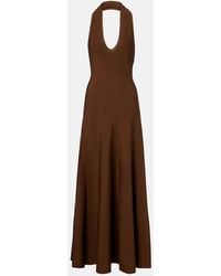 KHAITE - Melina Halterneck Maxi Dress - Lyst