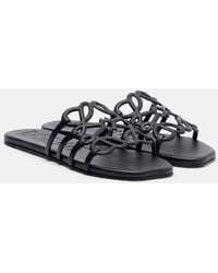 Loewe - Paula's Ibiza Petal Anagram Leather Slides - Lyst
