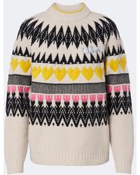 Chloé - Jacquard Wool And Cashmere Sweater - Lyst