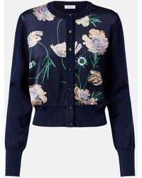 Erdem - Floral Wool Cardigan - Lyst