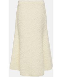 Chloé - Wool-blend Midi Skirt - Lyst