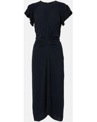 Isabel Marant - Ruched Midi Dress - Lyst