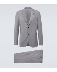 Lardini - Single-breasted Wool Blend Suit - Lyst
