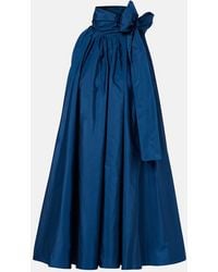 Max Mara - Elegante Tie-Neck Taffeta Minidress - Lyst