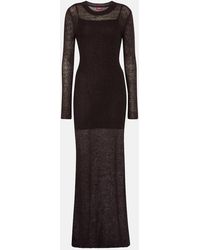 STAUD - Eiza Mesh Maxi Dress - Lyst