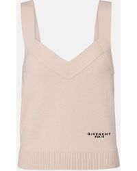 Givenchy - Tank Top De Lana Y Cachemir Con Logo - Lyst