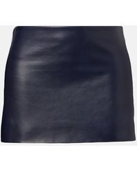 KHAITE - Jett Leather Miniskirt - Lyst