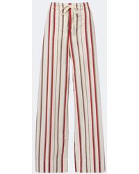 SIR. - Alva Striped Cotton Wide-Leg Pants - Lyst
