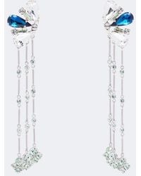 Rabanne - Crystal-Embellished Drop Earrings - Lyst