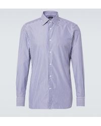 ZEGNA - Striped Cotton Shirt - Lyst