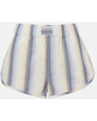 Isabel Marant - Melinea Striped Cotton Shorts - Lyst