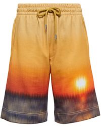 Short en coton Coton Dries Van Noten en coloris Jaune 30 % de réduction Femme Vêtements Shorts Mini shorts 