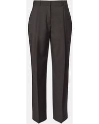 The Row - Mikkela High-Rise Wool And Mohair Pants - Lyst