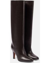 The Row - Prudence Leather Knee-High Boots - Lyst