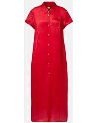 KHAITE - Effy Silk And Cotton Organza Maxi Dress - Lyst