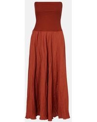 Johanna Ortiz - Light And Sound Linen-Blend Maxi Dress - Lyst