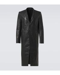 Rick Owens - Mantel Aus Leder - Lyst