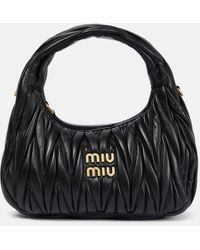 Miu Miu - Miu Wander Matelasse Leather Shoulder Bag - Lyst