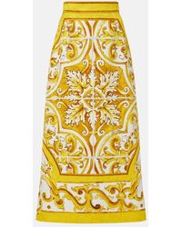 Dolce & Gabbana - Patterned Skirt - Lyst