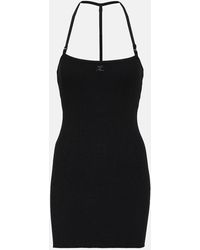 Courreges - Ribbed-knit Minidress - Lyst