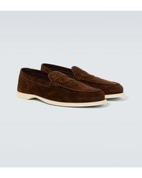 John Lobb - Pace Suede Loafers - Lyst
