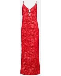 SIR. - Rayure Crochet Cotton Maxi Dress - Lyst
