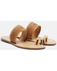 Amanu - Shela Leather Thong Sandals - Lyst