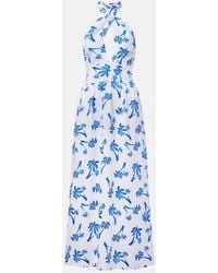 Heidi Klein - Palm Beach Printed Linen Maxi Dress - Lyst