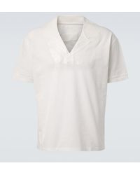 Maison Margiela - Cotton Pique Polo Shirt - Lyst