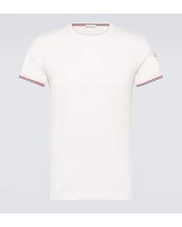 Moncler - Cotton-blend Jersey T-shirt - Lyst