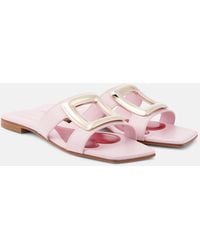 Roger Vivier - Viv' By The Sea Leather Sandals - Lyst