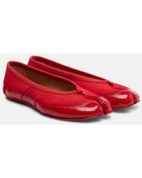 Maison Margiela - Tabi Patent Leather Ballet Flats - Lyst