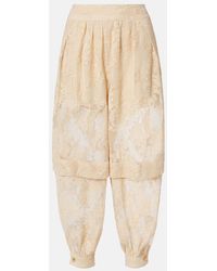 Zimmermann - Hypnotic Layered Lace Barrel-Leg Pants - Lyst