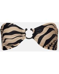 Johanna Ortiz - Printed Ring-Detail Bikini Top - Lyst