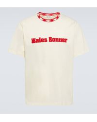 Wales Bonner - T-shirt Original in cotone con logo - Lyst