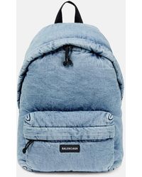 Balenciaga - Rucksack Aus Denim - Lyst