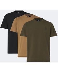 Moncler - Set Of 3 Cotton-Blend T-Shirts - Lyst