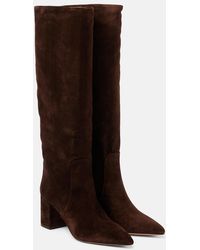 Paris Texas - Anja 70 Suede Knee-High Boots - Lyst