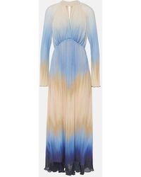 Jonathan Simkhai - Calina Pleated Midi Dress - Lyst