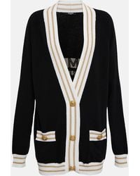 Balmain - Oversized Wool And Cashmere-blend Cardigan - Lyst