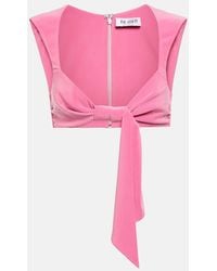 The Attico - Jersey Crop Top - Lyst
