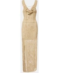 Isabel Marant - Ornella Beaded Crochet Maxi Dress - Lyst