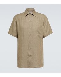 Loro Piana - Andre Linen Bowling Shirt - Lyst