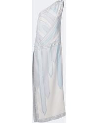 PUCCI - Iride One-Shoulder Silk Twill Gown - Lyst