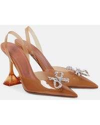 AMINA MUADDI - Rosie 95 Pvc Slingback Pumps - Lyst